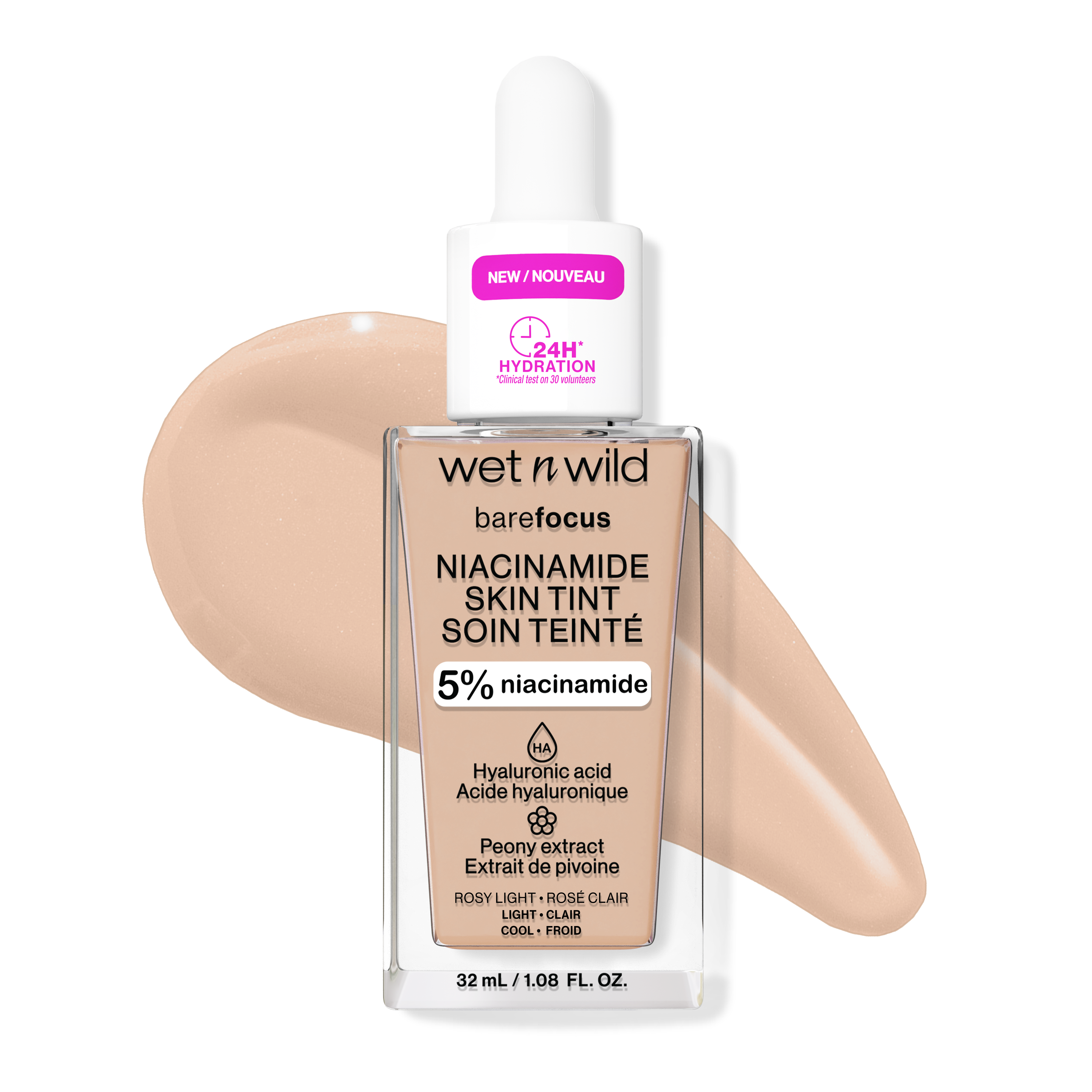 Bare Focus Niacinamide Skin Tint | Rosy Light